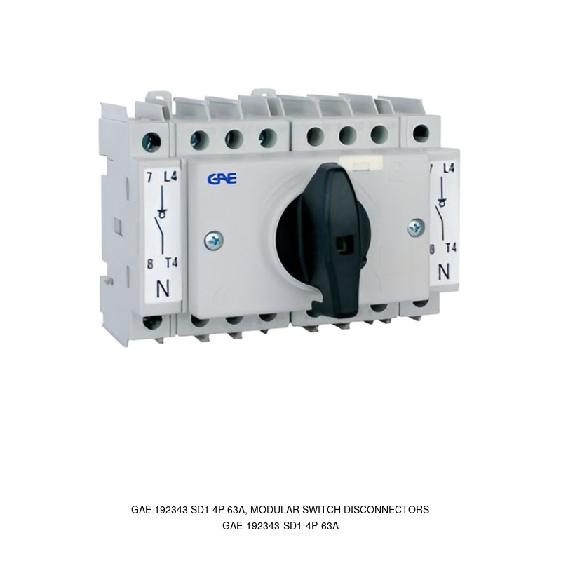 GAE GAE 192343 SD1 4P 63A, MODULAR SWITCH DISCONNECTORS