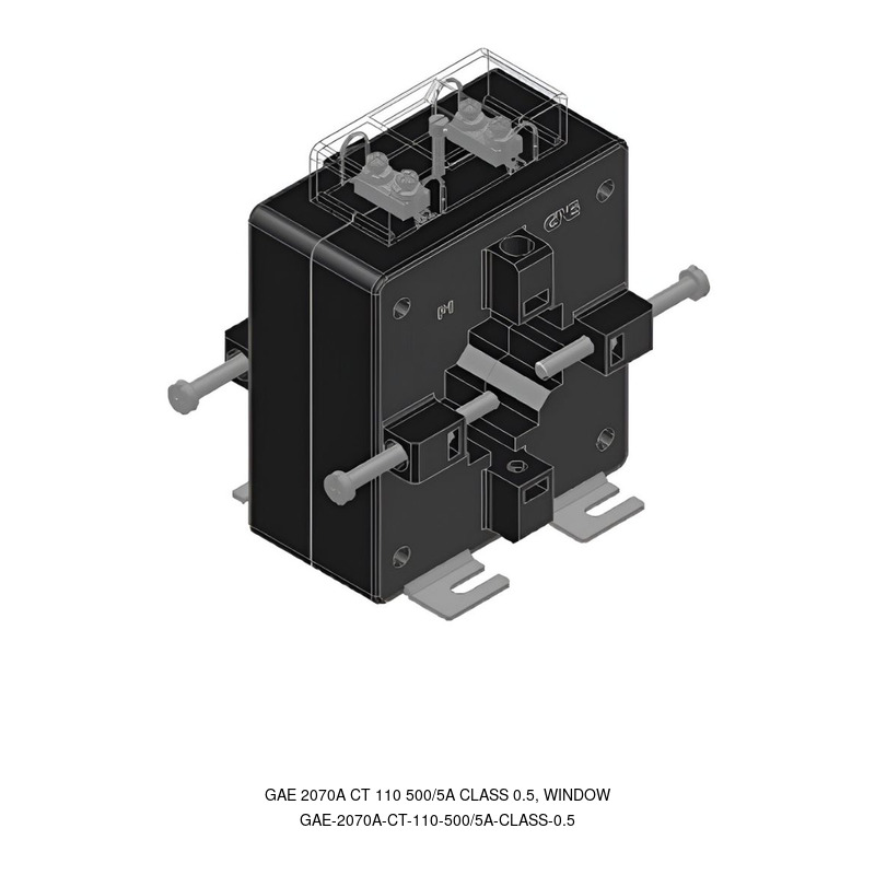 GAE GAE 2070A CT 110 500/5A CLASS 0.5, WINDOW
