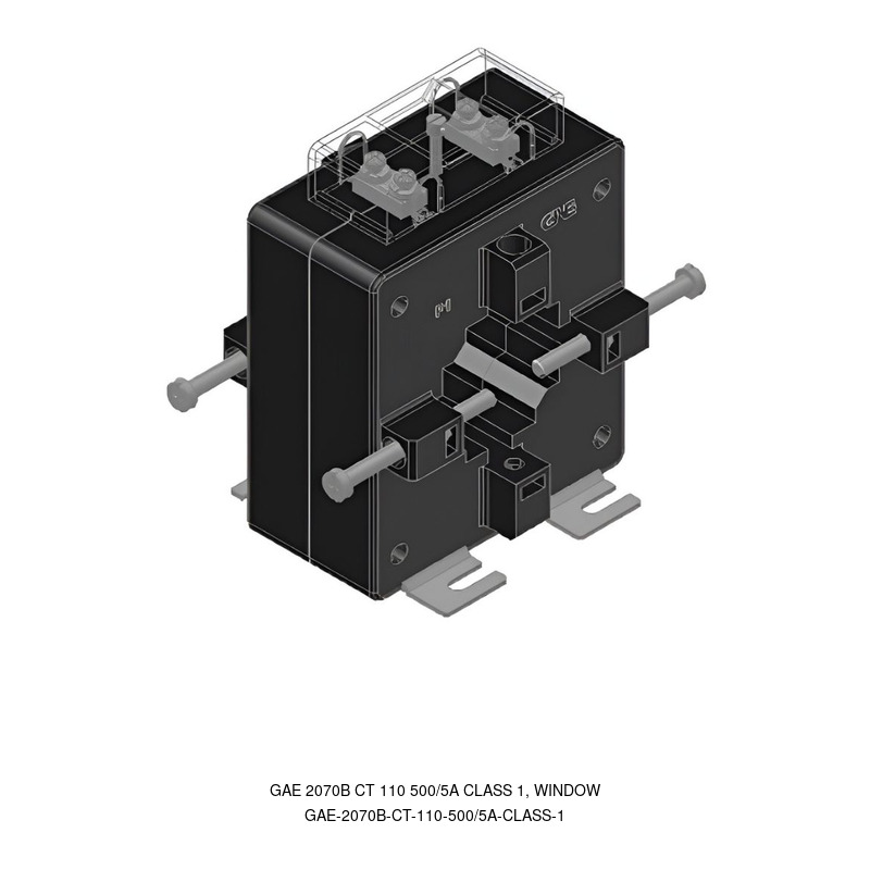 GAE GAE 2070B CT 110 500/5A CLASS 1, WINDOW