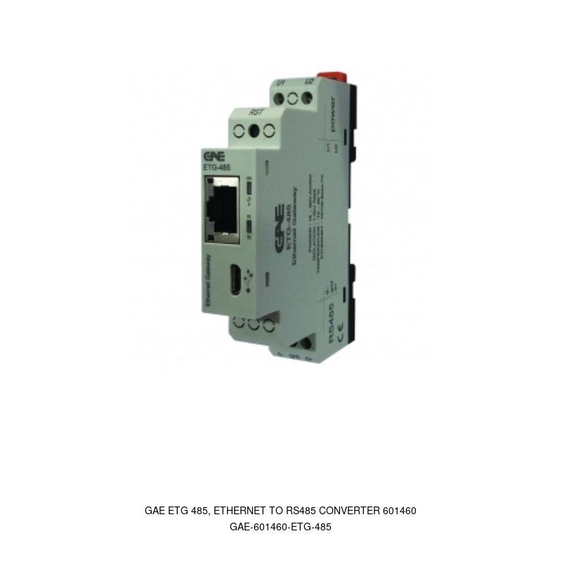 GAE GAE ETG 485, ETHERNET TO RS485 CONVERTER 601460
