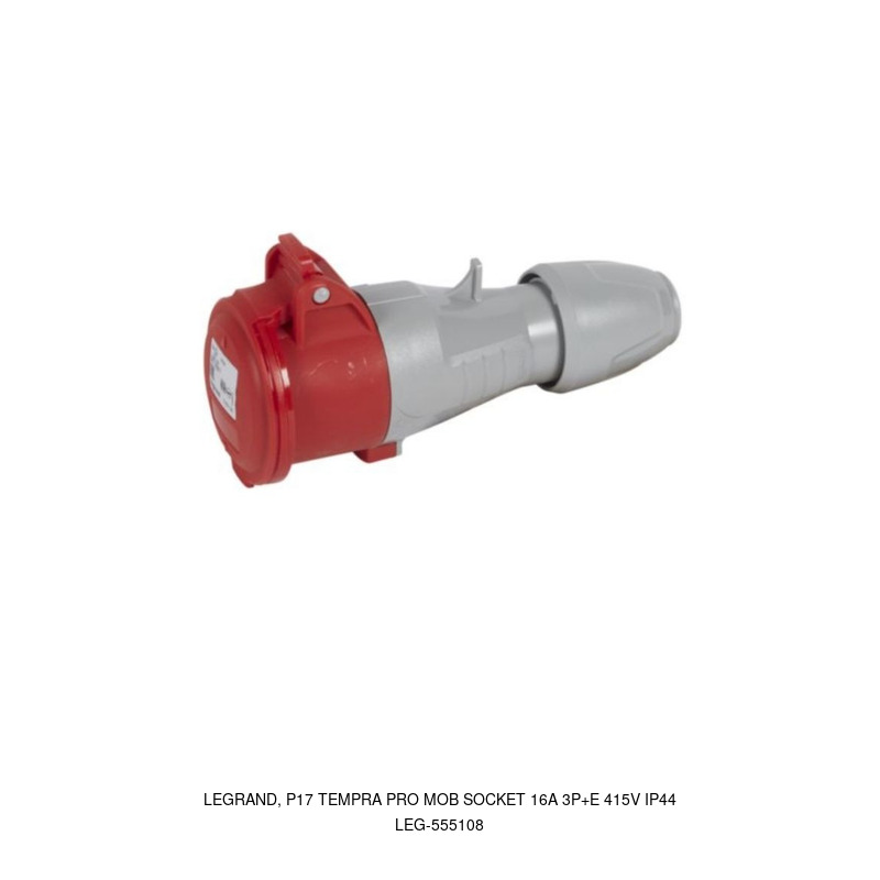 Legrand LEGRAND, P17 TEMPRA PRO Mobile Socket 16A 3P+E 415V IP44