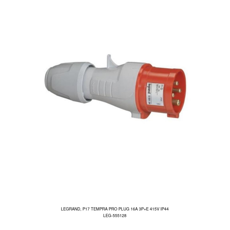 Legrand LEGRAND, P17 TEMPRA PRO PLUG 16A 3P+E 415V IP44