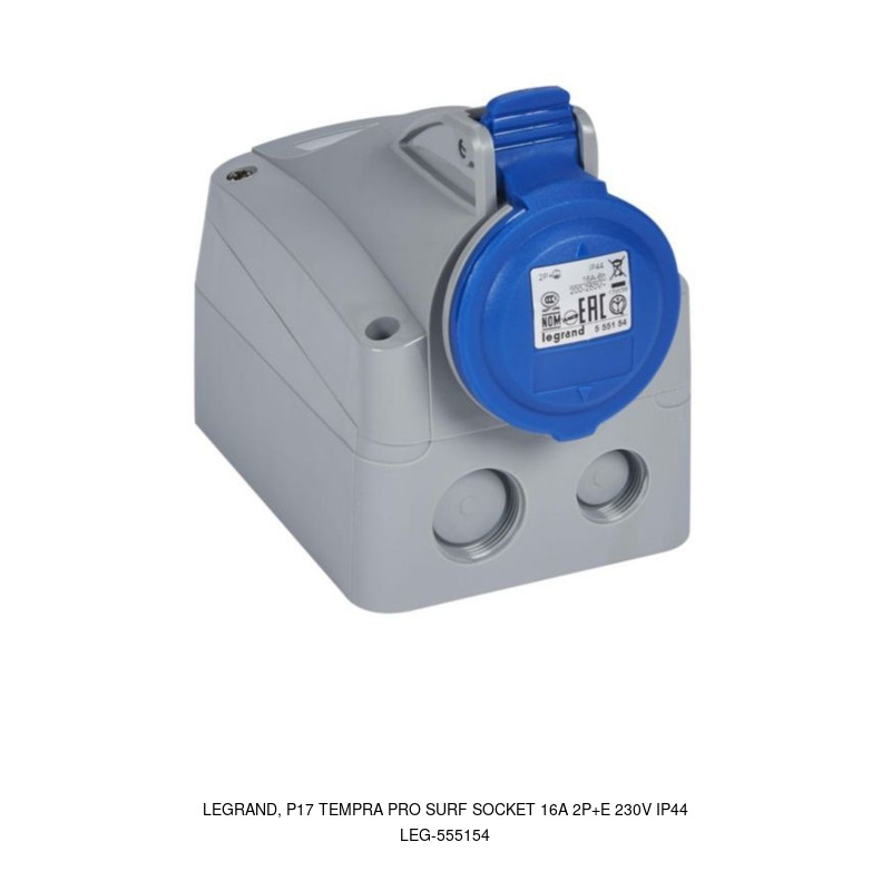 Legrand LEGRAND, P17 TEMPRA PRO Wall Mounting 16A 2P+E 230V IP44