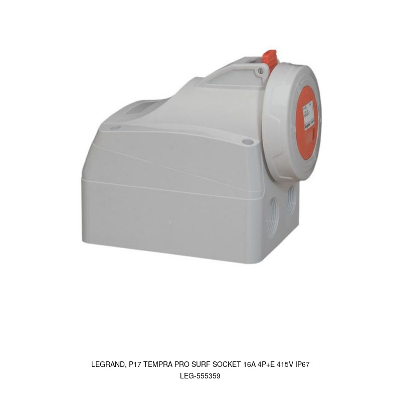 Legrand LEGRAND, P17 TEMPRA PRO Wall Mounting 16A 4P+E 415V IP67
