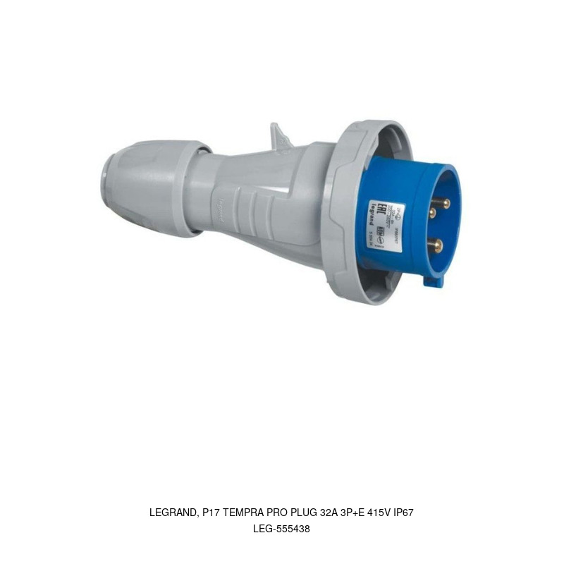 Legrand LEGRAND, P17 TEMPRA PRO PLUG 32A 3P+E 415V IP67