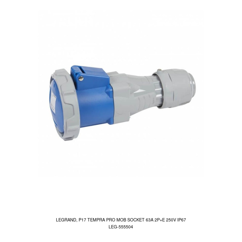 Legrand LEGRAND, P17 TEMPRA PRO Mobile Socket 63A 2P+E 250V IP67