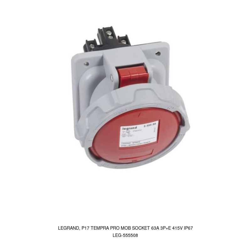 Legrand LEGRAND, P17 TEMPRA PRO Mobile Socket 63A 3P+E 415V IP67