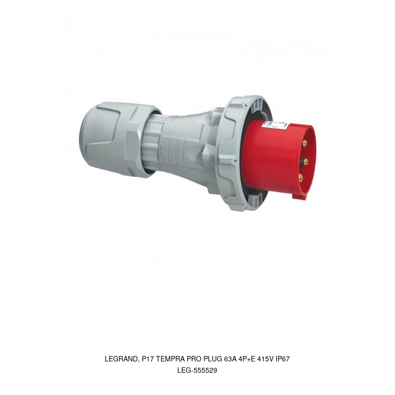 Legrand LEGRAND, P17 TEMPRA PRO PLUG 63A 4P+E 415V IP67