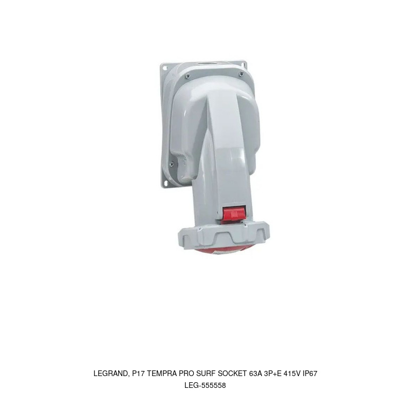 Legrand LEGRAND, P17 TEMPRA PRO Wall Mounting 63A 3P+E 415V IP67