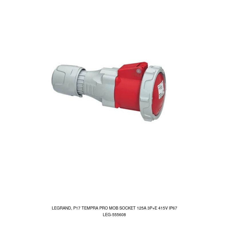 Legrand LEGRAND, P17 TEMPRA PRO Mobile Socket 125A 3P+E 415V IP67
