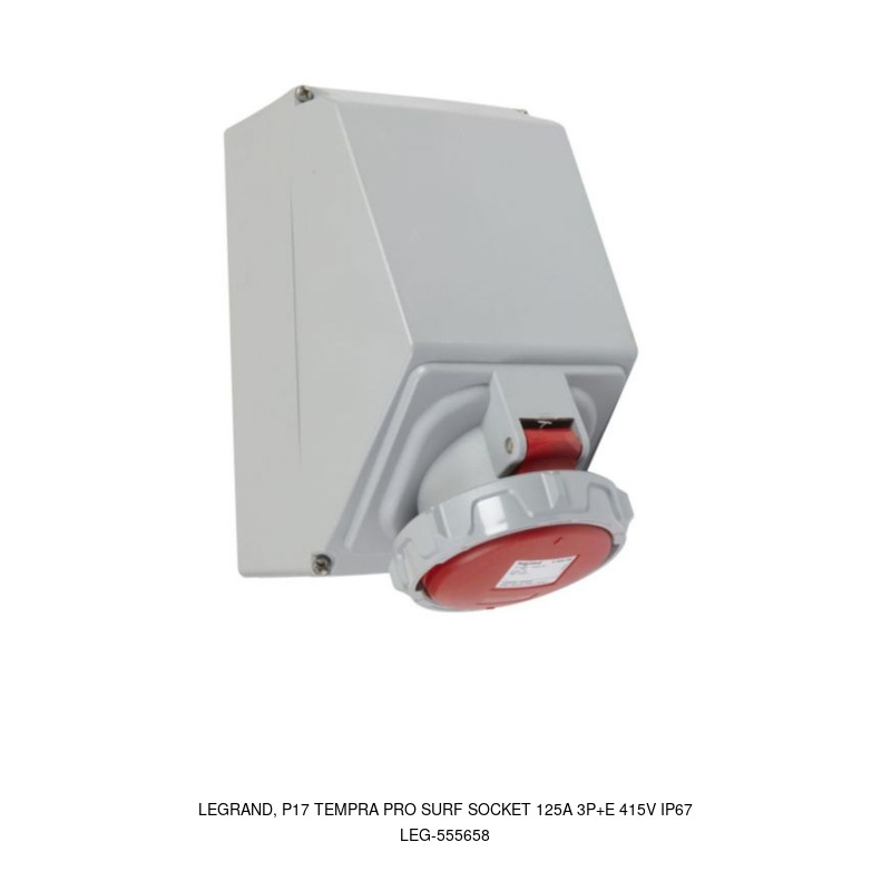 Legrand LEGRAND, P17 TEMPRA PRO Wall Mounting 125A 3P+E 415V IP67