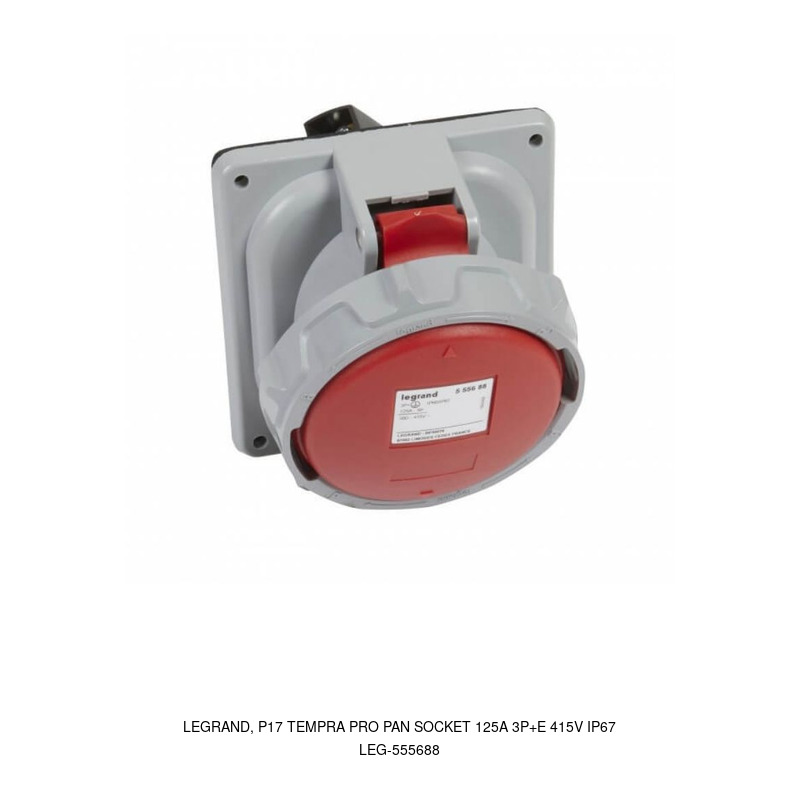Legrand LEGRAND, P17 TEMPRA PRO PANEL SOCKET 125A 3P+E 415V IP67