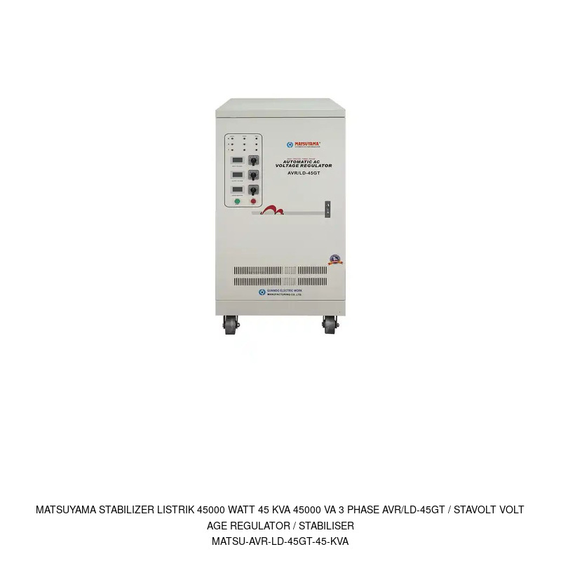 Matsuyama Matsuyama Stabilizer Listrik 45000 Watt 45 KVA 45000 VA 3 Phase AVR/LD-45GT / Stavolt Voltage Regulator / Stabiliser