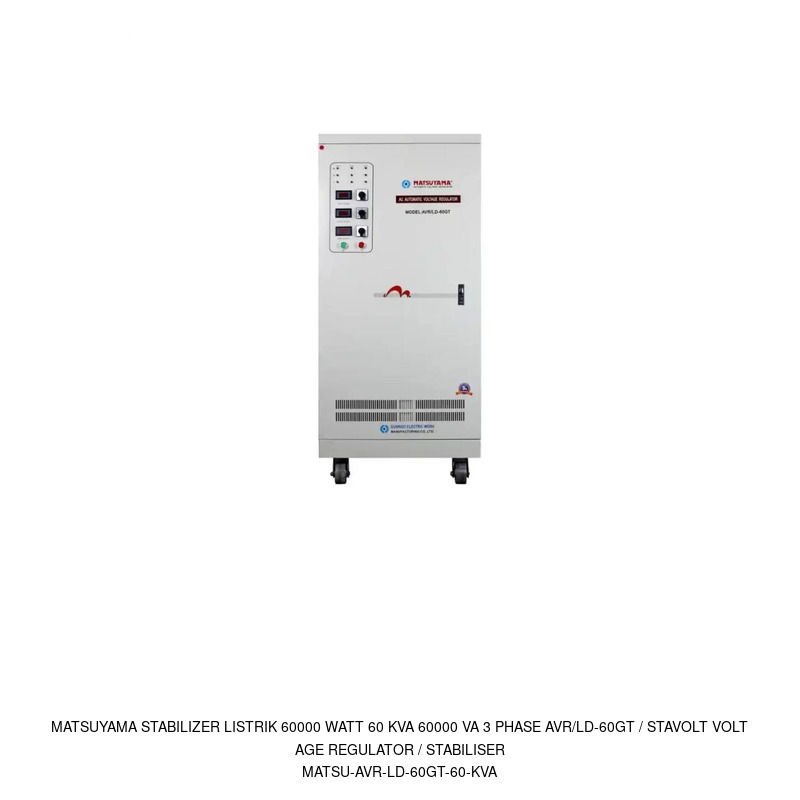Matsuyama Matsuyama Stabilizer Listrik 60000 Watt 60 KVA 60000 VA 3 Phase AVR/LD-60GT / Stavolt Voltage Regulator / Stabiliser
