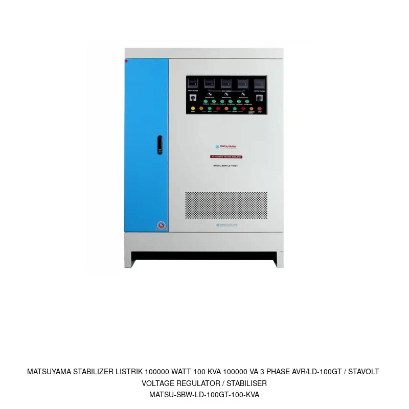 Matsuyama Matsuyama Stabilizer Listrik 100000 Watt 100 KVA 100000 VA 3 Phase AVR/LD-100GT / Stavolt Voltage Regulator / Stabiliser