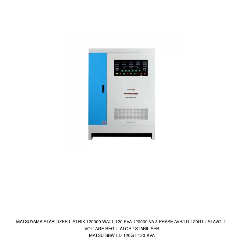 Matsuyama Matsuyama Stabilizer Listrik 120000 Watt 120 KVA 120000 VA 3 Phase AVR/LD-120GT / Stavolt Voltage Regulator / Stabiliser