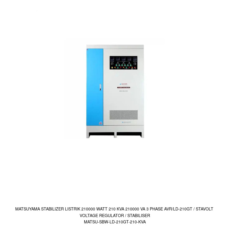 Matsuyama Matsuyama Stabilizer Listrik 210000 Watt 210 KVA 210000 VA 3 Phase AVR/LD-210GT / Stavolt Voltage Regulator / Stabiliser