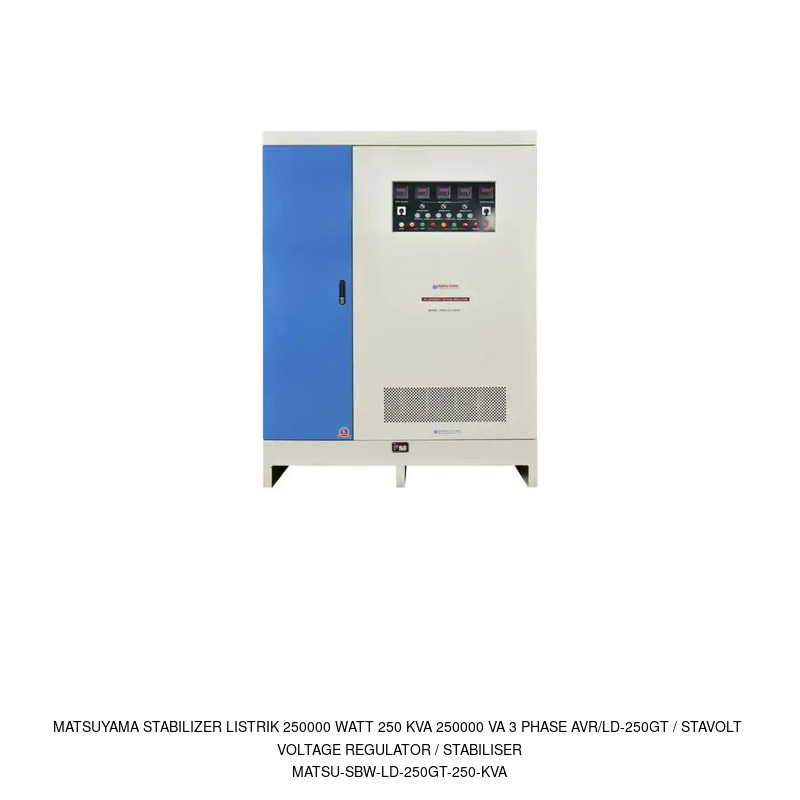 Matsuyama Matsuyama Stabilizer Listrik 250000 Watt 250 KVA 250000 VA 3 Phase AVR/LD-250GT / Stavolt Voltage Regulator / Stabiliser