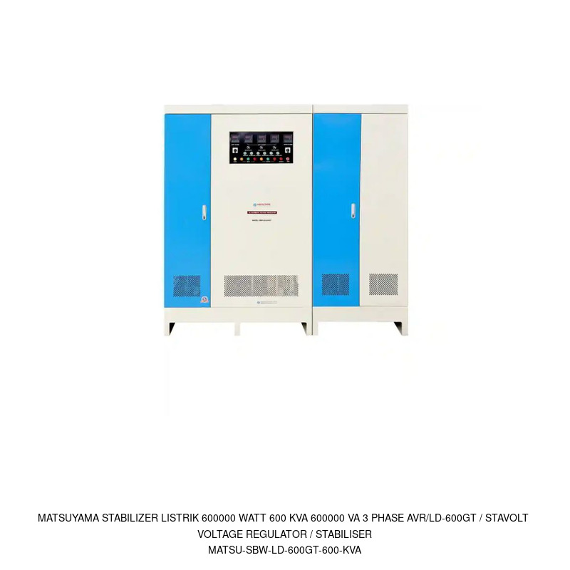 Matsuyama Matsuyama Stabilizer Listrik 600000 Watt 600 KVA 600000 VA 3 Phase AVR/LD-600GT / Stavolt Voltage Regulator / Stabiliser