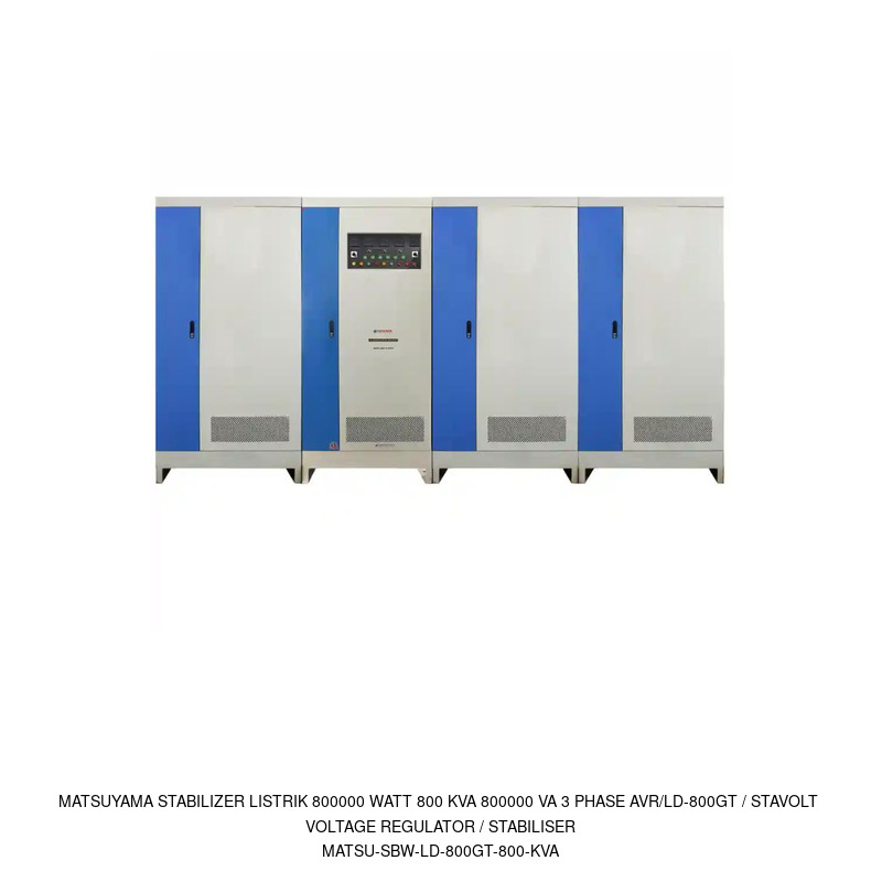 Matsuyama Matsuyama Stabilizer Listrik 800000 Watt 800 KVA 800000 VA 3 Phase AVR/LD-800GT / Stavolt Voltage Regulator / Stabiliser