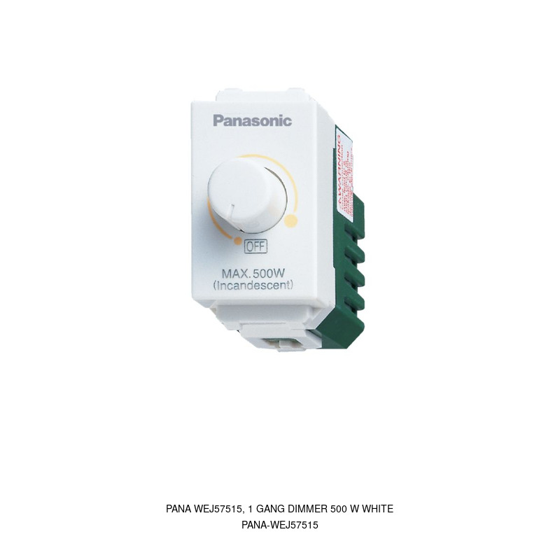Panasonic PANA WEJ57515, 1 GANG DIMMER 500 W WHITE