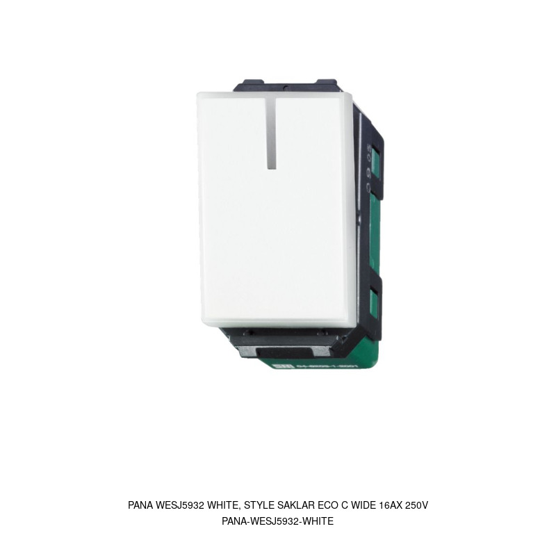Panasonic PANA WESJ5932 WHITE, STYLE SAKLAR ECO C WIDE 16AX 250V