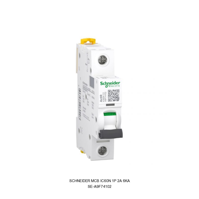 Schneider Electric MCB iC60N 1P 2A 6KA