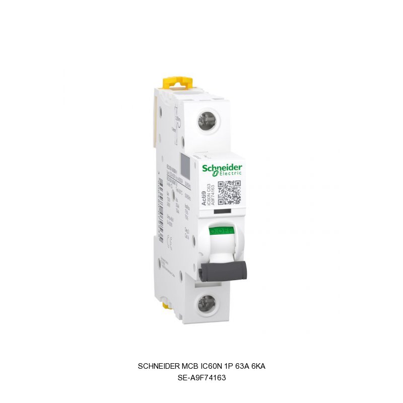 Schneider Electric MCB iC60N 1P 63A 6KA