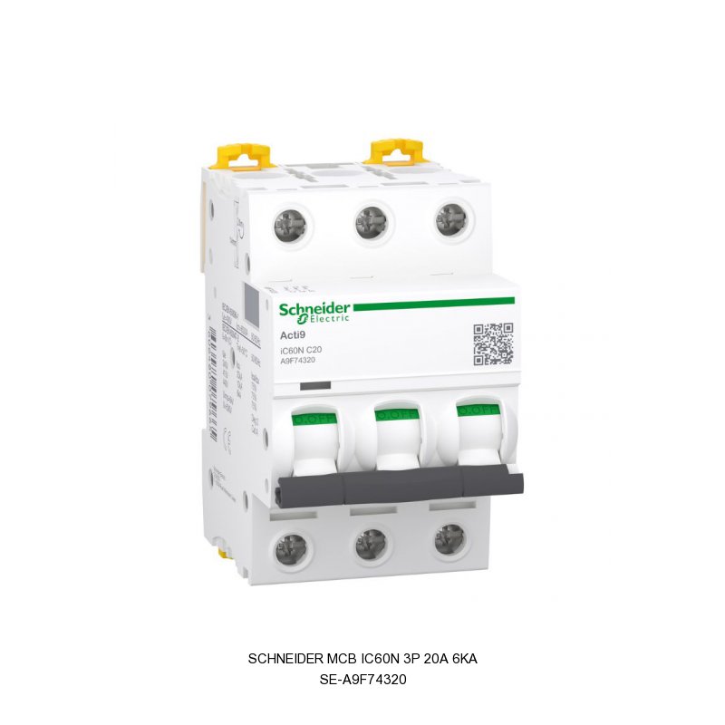 Schneider Electric MCB iC60N 3P 20A 6KA