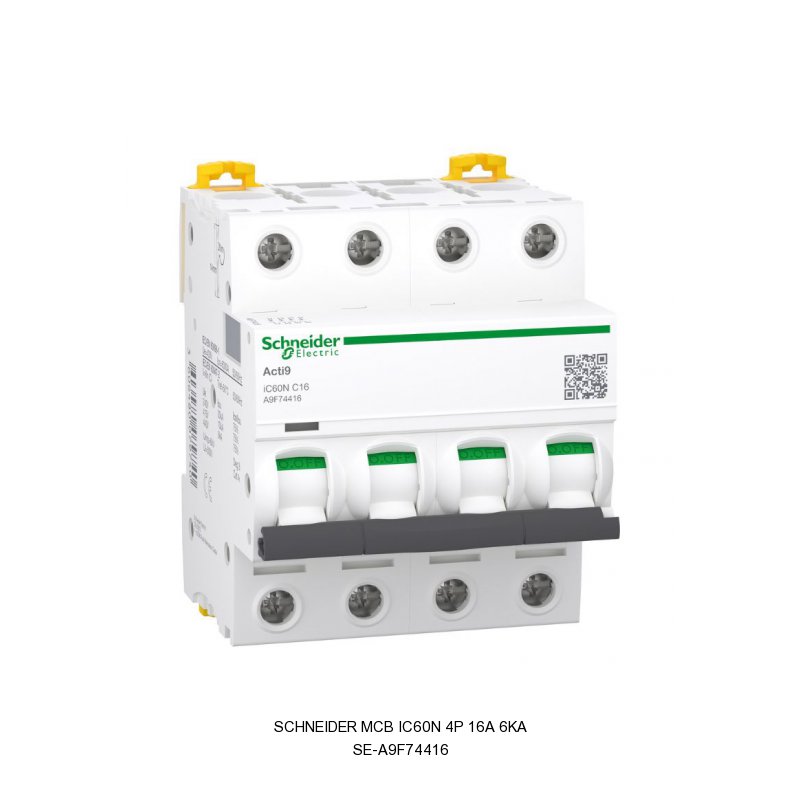 Schneider Electric MCB iC60N 4P 16A 6KA