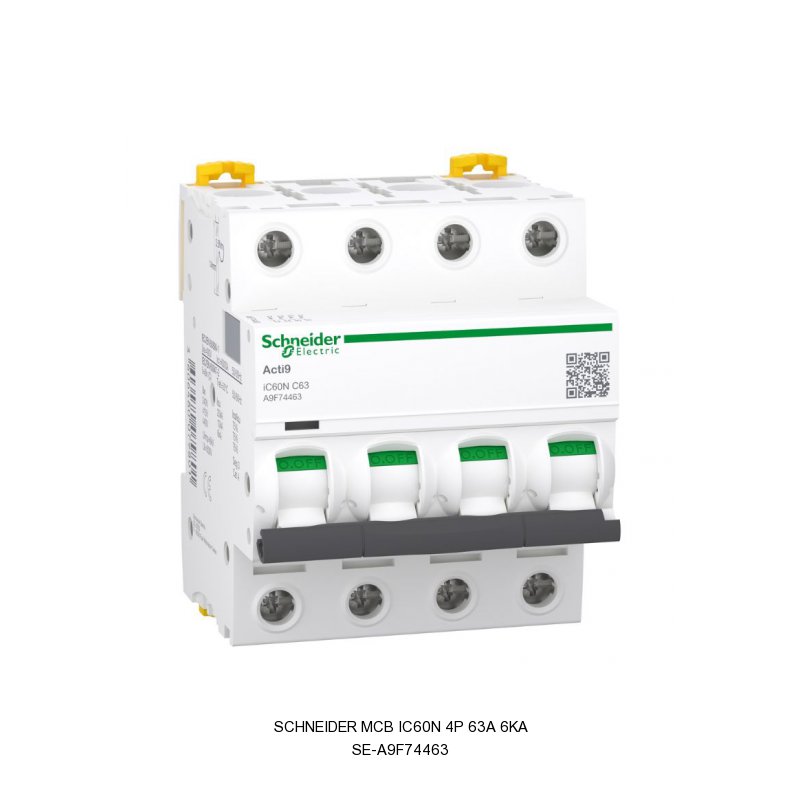 Schneider Electric MCB iC60N 4P 63A 6KA