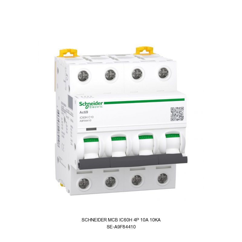 Schneider Electric MCB iC60H 4P 10A 10kA