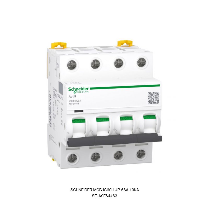 Schneider Electric MCB iC60H 4P 63A 10kA