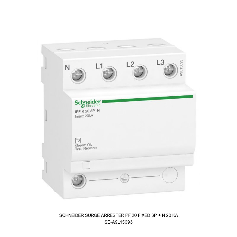 Schneider Electric SURGE ARRESTER PF 20 FIXED 3P + N 20 KA