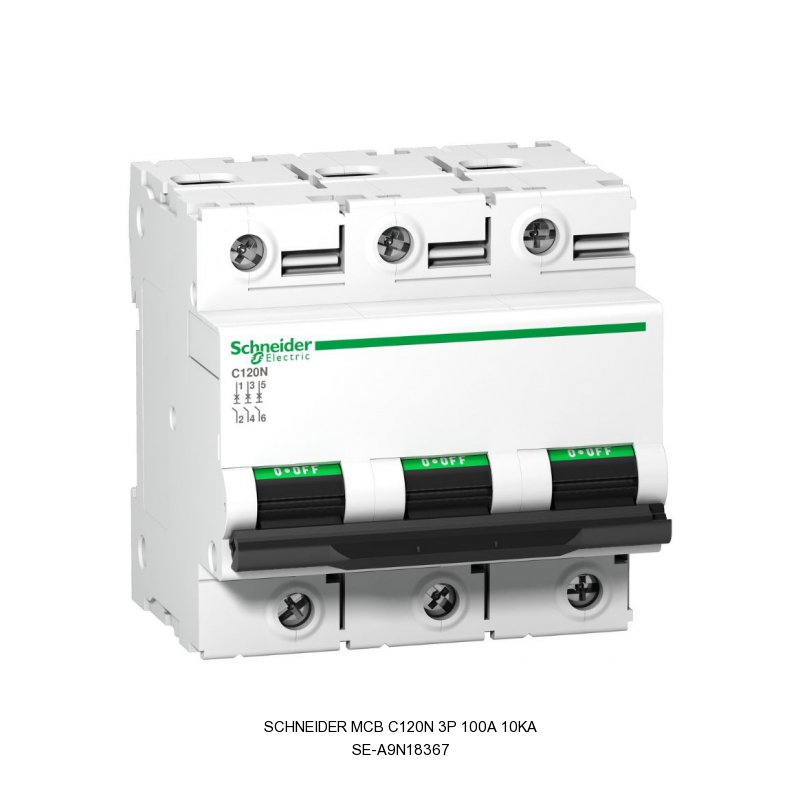 Schneider Electric MCB C120N 3P 100A 10kA