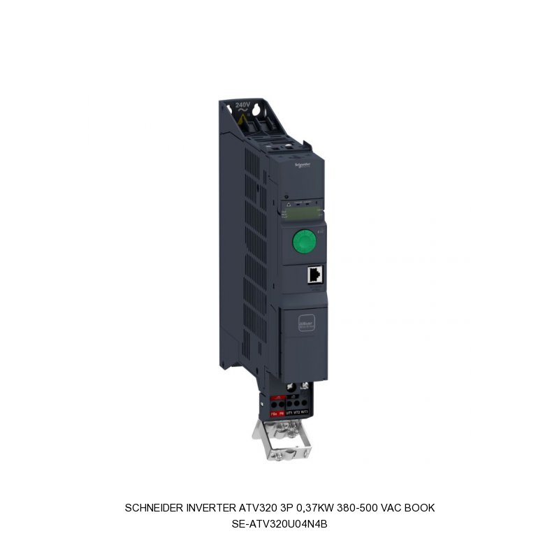 Schneider Electric Inverter ATV320 3P 0,37kW 380-500 VAC book