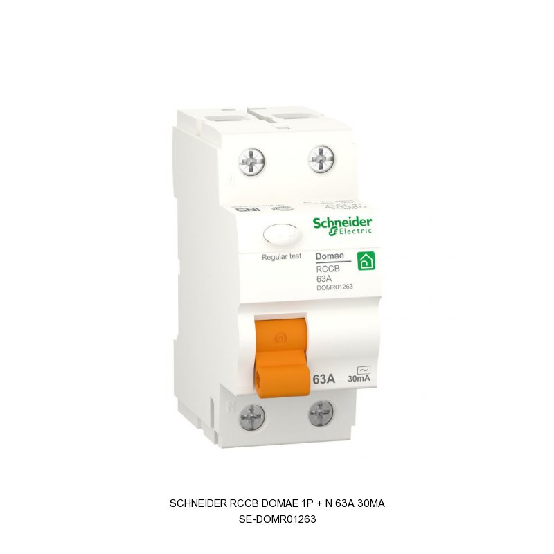 Schneider Electric RCCB Domae 1P + N 63A 30mA