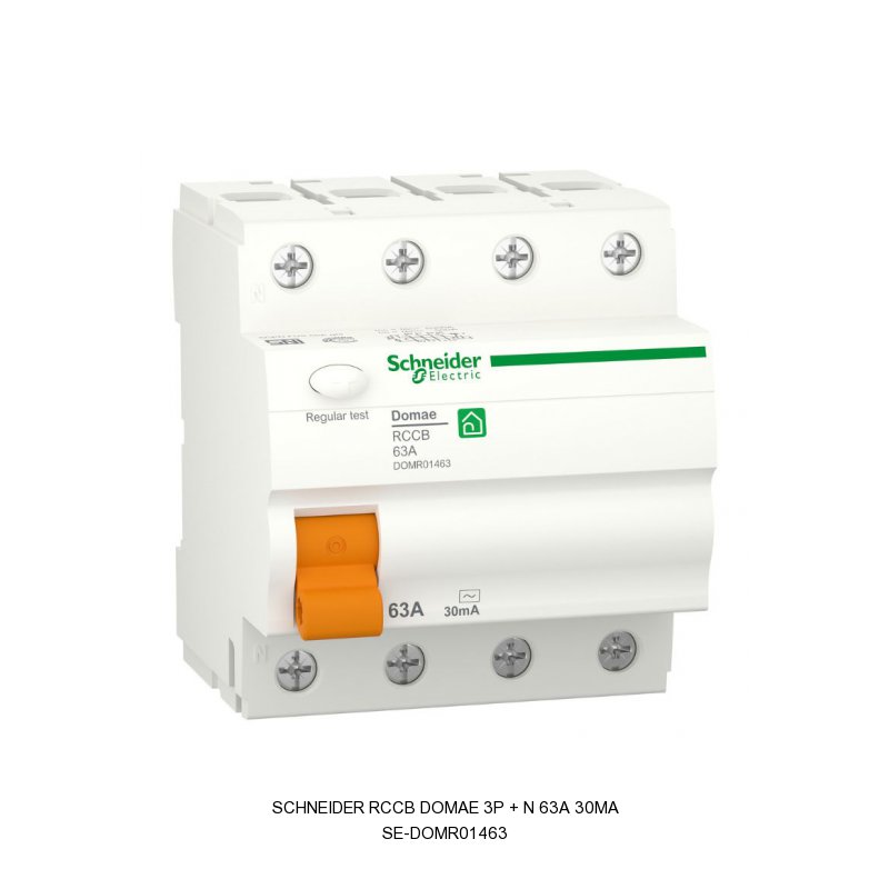 Schneider Electric RCCB Domae 3P + N 63A 30mA