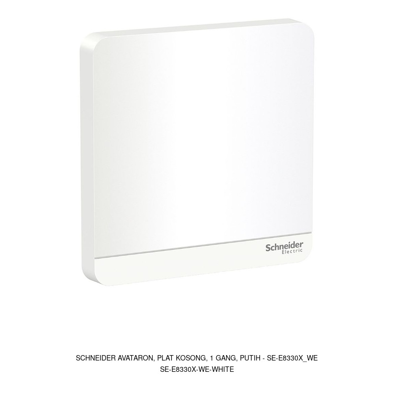 Schneider Electric AvatarOn, Plat kosong, 1 gang, putih