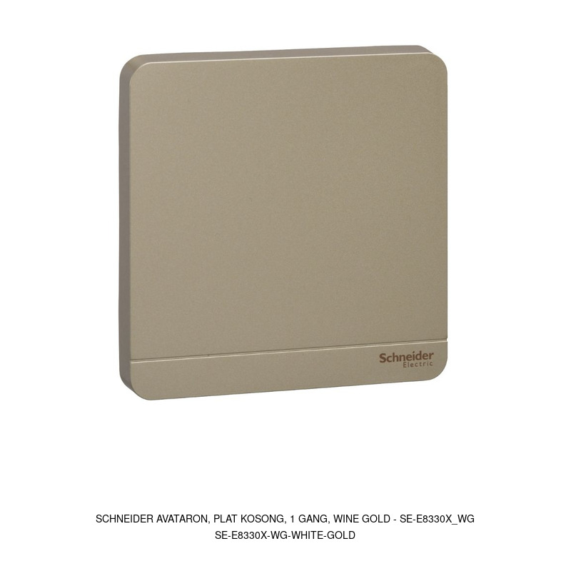Schneider Electric AvatarOn, PLat kosong, 1 gang, wine gold