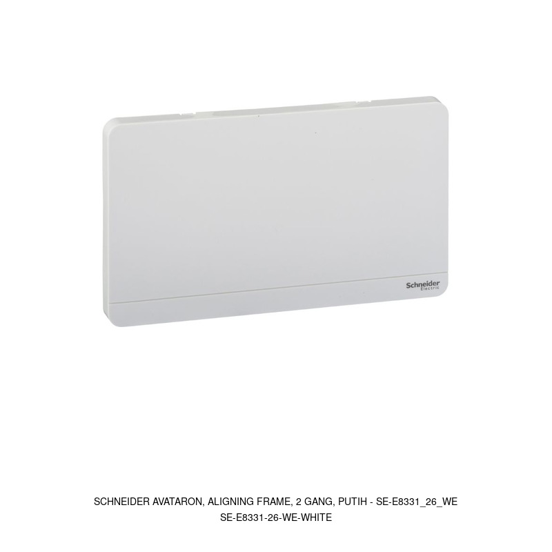 Schneider Electric AvatarOn, aligning frame, 2 gang, putih