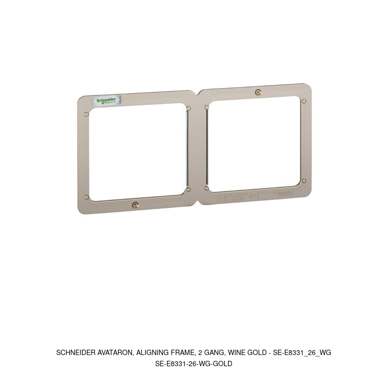 Schneider Electric AvatarOn, aligning frame, 2 gang, wine gold