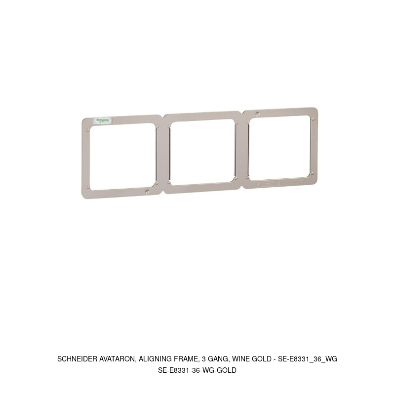 Schneider Electric AvatarOn, aligning frame, 3 gang, wine gold