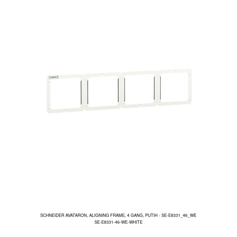 Schneider Electric AvatarOn, aligning frame, 4 gang, putih