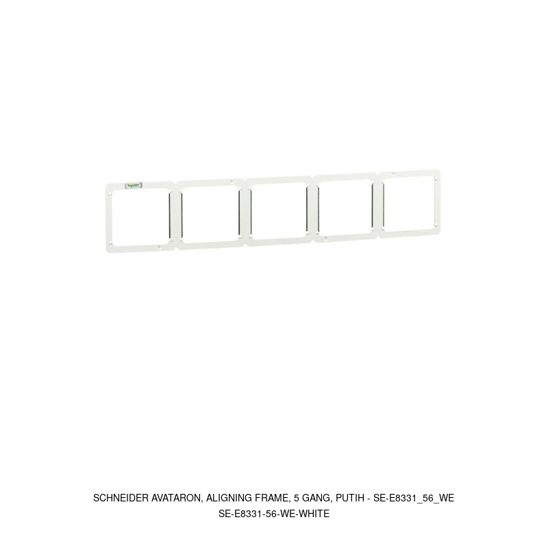 Schneider Electric AvatarOn, aligning frame, 5 gang, putih