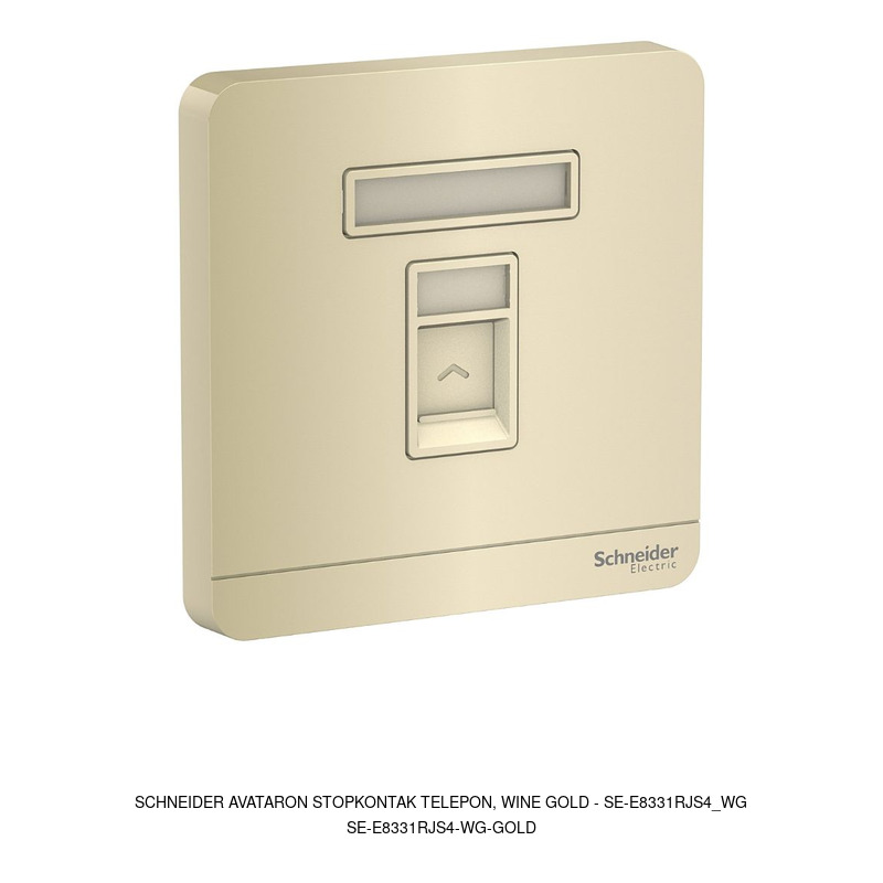 Schneider Electric AvatarOn Stopkontak telepon, wine gold