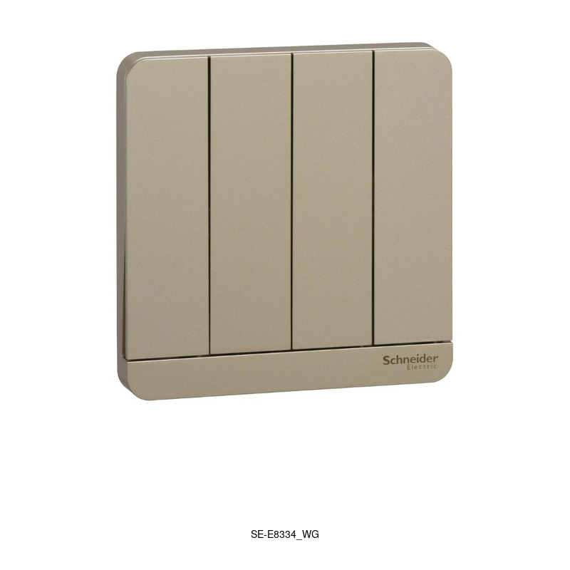 Schneider Electric AvatarOn, Plat penutup untuk saklar 4 rocker, wine gold