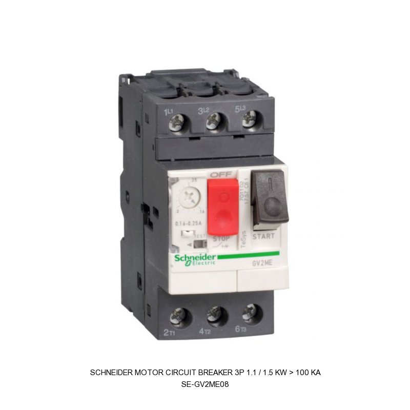 Schneider Electric MOTOR CIRCUIT BREAKER 3P 1.1 / 1.5 KW > 100 KA