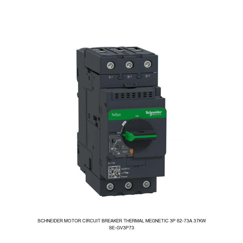 Schneider Electric Motor Circuit Breaker Thermal Megnetic 3P 62-73A 37kW