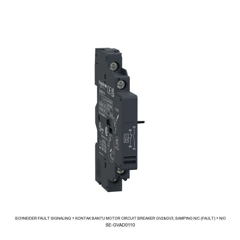 Schneider Electric Fault signaling + Kontak bantu Motor Circuit Breaker GV2&GV3, SAMPING N/C (fault) + N/O